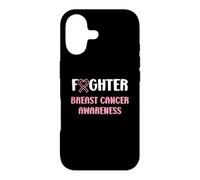Carcasa para iPhone 17 Simple Woman Fighting Ribbon Fighter Breast Cancer Awarenes