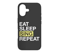 Carcasa para iPhone 17 Singer Eat Sleep Sing Repeat Singing Lover