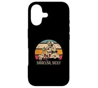 Carcasa para iPhone 17 Siracusa Sicily Sicilia - Patinete Retro con diseño de Puesta de Sol
