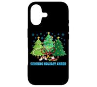 Carcasa para iPhone 17 Sirviendo alegría navideña | Jugador de Tenis Festivo Navidad