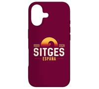 Carcasa para iPhone 17 Sitges España | Sitges Costa Brava España Retro Wave Logo