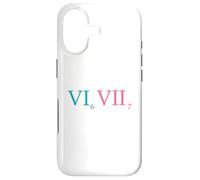 Carcasa para iPhone 17 Six Seven Funny Meme 6 7 Roman Letters Kids Gen Alpha