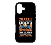 Carcasa para iPhone 17 Skull Trucker 70 Feet and 40 Tons Makes A Hell Truck Driver