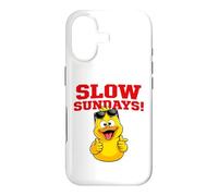 Carcasa para iPhone 17 Slow Sundays Funny Yellwo Rubber Duck Illustration Graphic