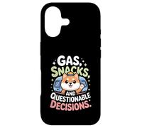 Carcasa para iPhone 17 Snacks De Gas Y Decisiones Cuestionables Shiba Camper