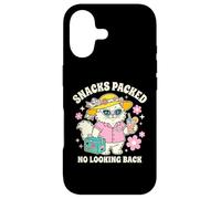 Carcasa para iPhone 17 Snacks Llenos Sin Mirar Atrás Gato Vacaciones Viajero