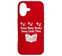 Carcasa para iPhone 17 Snow Many Books Snow Little Time Reading Christmas Book Club