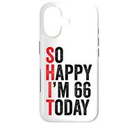 Carcasa para iPhone 17 So Happy I'm 66 Today Funny 66th Birthday Chistes 66 Cumpleaños