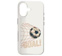 Carcasa para iPhone 17 Soccer Goal Celebration Vintage Soccer Ball in Net