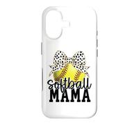 Carcasa para iPhone 17 Softball Mama Bow Cute Vibes & Trendy Style for Moms