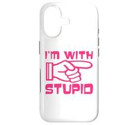 Carcasa para iPhone 17 Solo para LOLZ Jokes I'm with Stupid Legendary Prank Classic