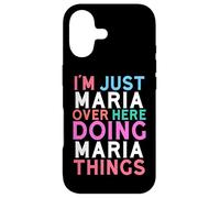 Carcasa para iPhone 17 Solo Soy María aquí Haciendo Maria Things Name