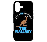 Carcasa para iPhone 17 Solo un Chico Que ama a los Chicos guapos de Wallaby, Fun Love Wallaby.