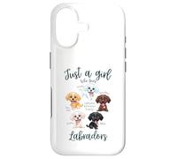 Carcasa para iPhone 17 Solo una Chica Que ama Las Razas de Perros Labrador Fox Red Chocolate