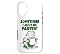 Carcasa para iPhone 17 Sometimes I Just Be Fartin' Funny Frog Humor Adult Men Women