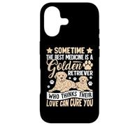 Carcasa para iPhone 17 Sometimes The Best Medicine Is A Golden Retriever Who Thinks