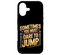 Carcasa para iPhone 17 Sometimes You Must Dare To Jump Entrenamiento de Salto -
