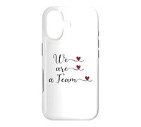 Carcasa para iPhone 17 Somos un Equipo Lindo Regalo tipográfico Escrito a Mano