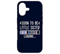 Carcasa para iPhone 17 Soon to Be Little Sister 2026 Loading Pregnancy Announcement