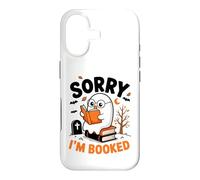 Carcasa para iPhone 17 Sorry I Am Booked Reading Nerd for Bookworms Regalo Hombres Mujeres