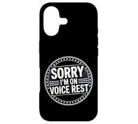 Carcasa para iPhone 17 Sorry I'm On Voice Rest Vocal Choir Singer Rest |-