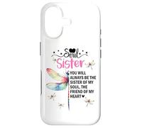 Carcasa para iPhone 17 Soul Sister Dragonfly Always My Sister Forever My Friend