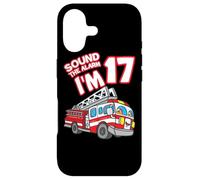 Carcasa para iPhone 17 Sound The Alarm I'm 17 Fire Engine Firefighter 17th Birthday