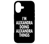 Carcasa para iPhone 17 Soy Alexandra Doing Things Nombre Personalizado