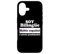 Carcasa para iPhone 17 Soy Bilingue Hablo Espanol y puras pendejadas
