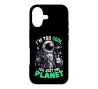 Carcasa para iPhone 17 Soy Demasiado Genial para un Solo Planeta Astronauta Espacial Astronomía