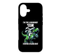 Carcasa para iPhone 17 Soy el Legendario Tom Funny Astronaut Dinosaur Cartoon