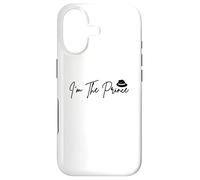 Carcasa para iPhone 17 Soy el príncipe en Fuente Negra con Sombrero de Vaquero