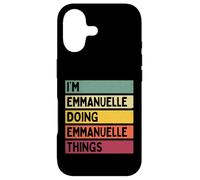 Carcasa para iPhone 17 Soy Emmanuelle Haciendo Cosas de Emmanuelle Nombre Personalizado Divertido