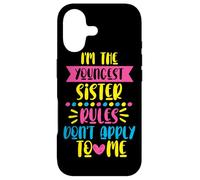 Carcasa para iPhone 17 Soy la Hermana Menor - Las Reglas no se aplican a mí