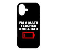 Carcasa para iPhone 17 Soy Profesor de matemáticas y papá Cansado Padre matemático Broma