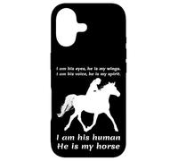 Carcasa para iPhone 17 Soy Sus Ojos Él Es Mis Alas Yo Soy Su Humano Él Es Mi Caballo