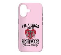 Carcasa para iPhone 17 Soy un Libra Peor Pesadilla Sassy Horóscopo Divertido Zodiaco