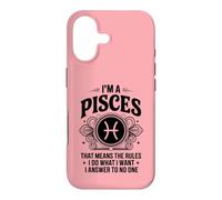 Carcasa para iPhone 17 Soy un Piscis I Make The Rules Funny Zodiac Sign Cumpleaños