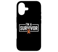 Carcasa para iPhone 17 Soy un sobreviviente del cáncer de riñón Awarenes Cinta Naranja