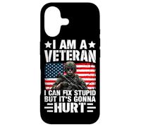 Carcasa para iPhone 17 Soy un Veterano Que Puedo Arreglar estúpido, Pero va a doler