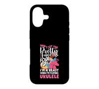 Carcasa para iPhone 17 Soy una Bestia Tocando Ukelele Chica Divertida músico