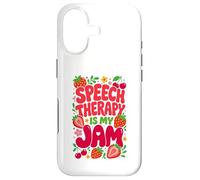 Carcasa para iPhone 17 Speech Therapy is My Jam Boho Floral SLP Speech Therapist