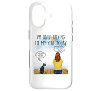 Carcasa para iPhone 17 Sphynx Cat I'm Only Talking To My Cat Today Cats Lovers