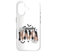 Carcasa para iPhone 17 Spooky Mama Leopard Print Ghost Halloween Design