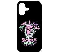 Carcasa para iPhone 17 Spooky Mama Pastel Goth Skeleton Hand Café Mama para Halloween