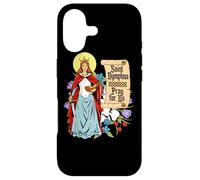 Carcasa para iPhone 17 St Dymphna Purity Lily Patron Saint Mental Health Católico