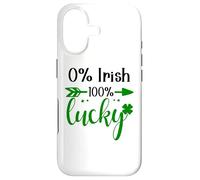Carcasa para iPhone 17 St Patricks 0% Irish 100% Lucky Lass Kiss Me I'm Irish ish