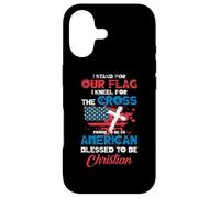 Carcasa para iPhone 17 Stand For Flag Kneel For Cross Proud Be American Christian