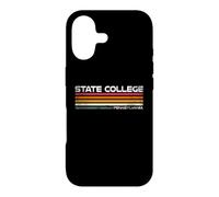 Carcasa para iPhone 17 State College Pennsylvania Retro Rayas Vintage City Design