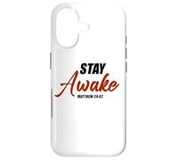 Carcasa para iPhone 17 Stay Awake - Matthew 24:42 Jesus Quote Salvation Faith